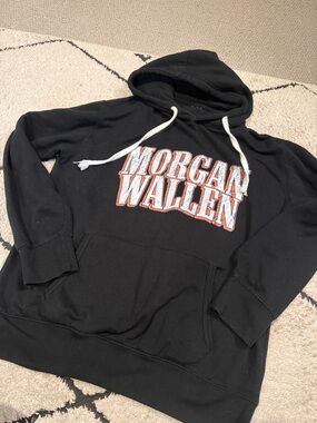 Morgan Wallen Black Pullover Hoodie L